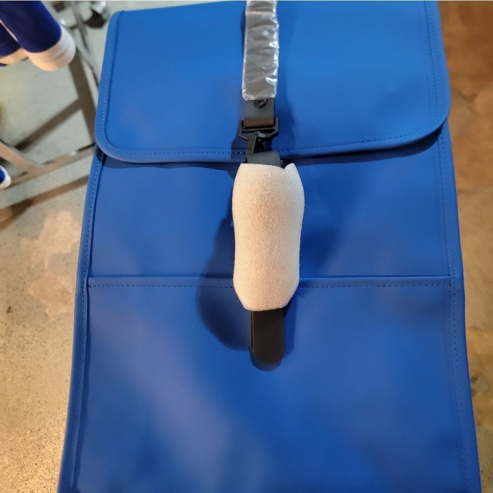 RAINS Mini Waterproof Backpack Waves Blue Colorwa… - image 2